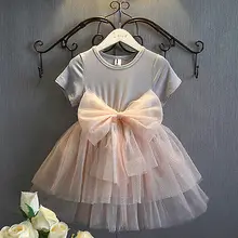 Hot Princess Baby Girls Sequins Tulle Bow Short Sleeve Gown font b Fancy b font Party