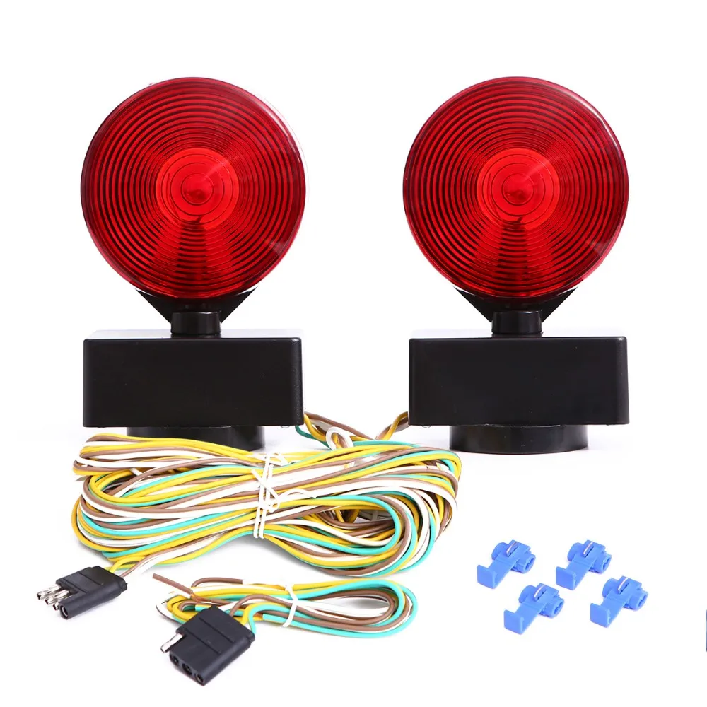 12v Incandescent Round Double Sided Trailer Light Kit Towing