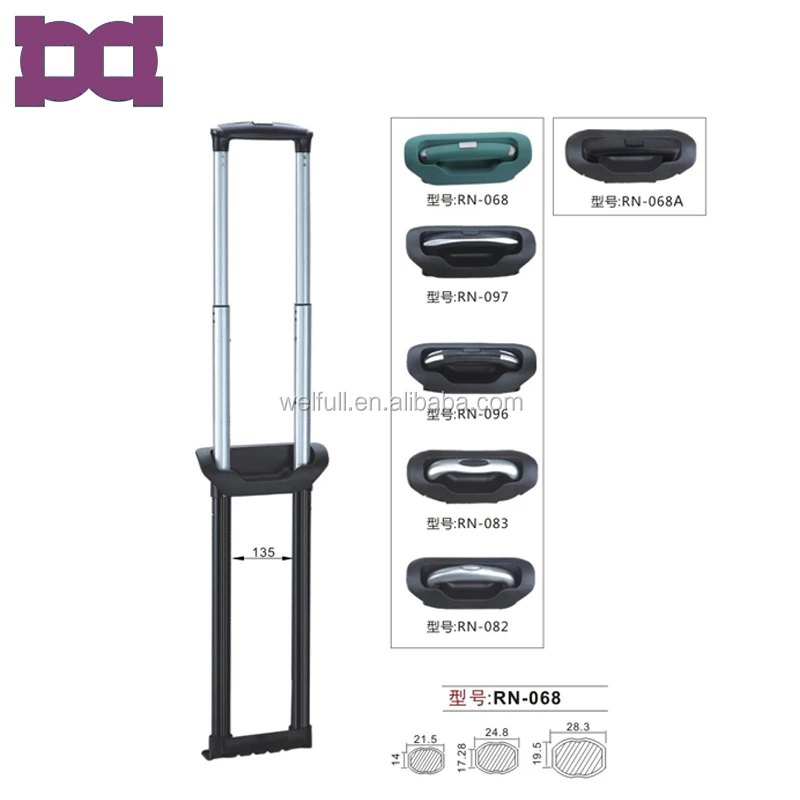 Retractable Pull Push Button Luggage Handles Buy Retractable Luggage