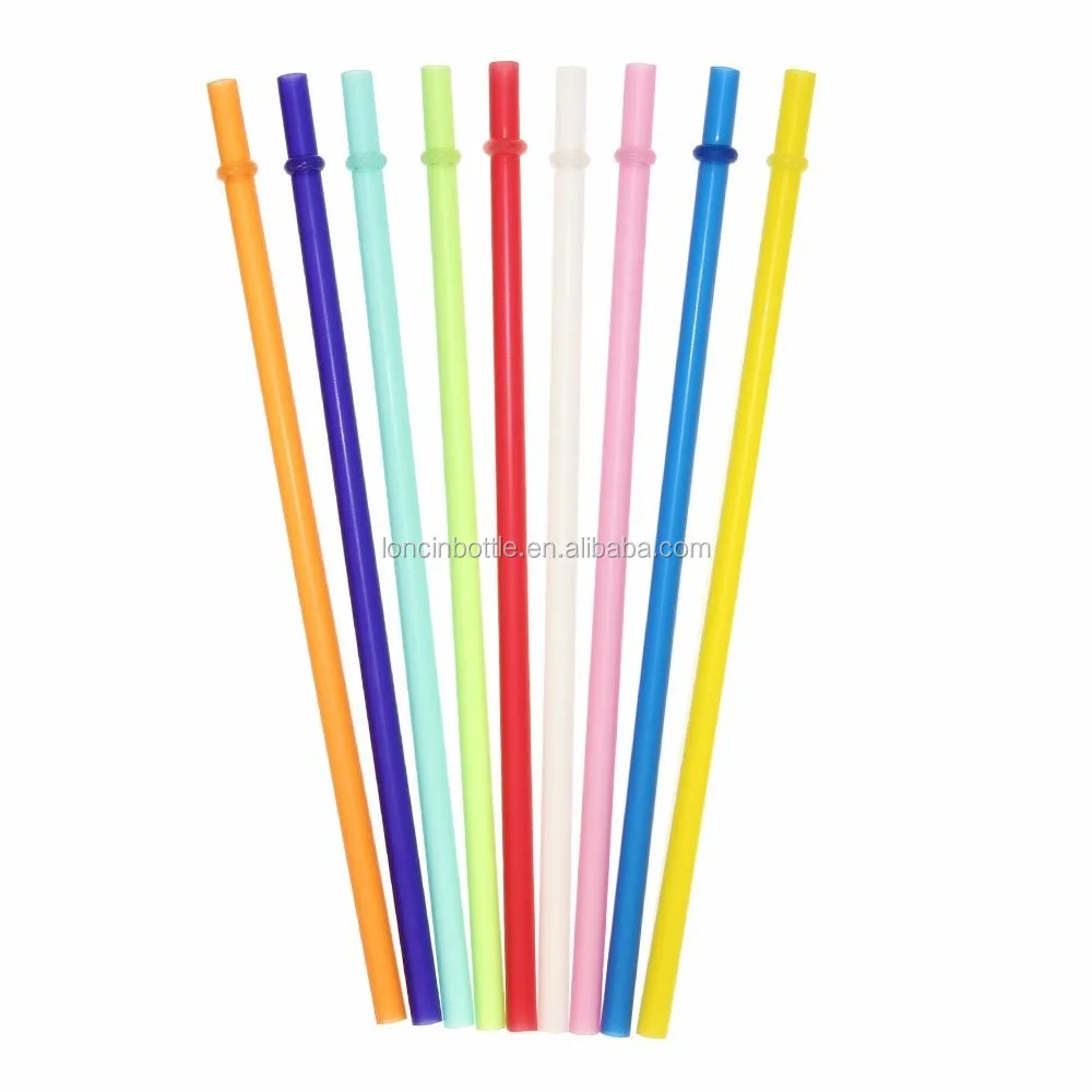 Rainbow Colored Replacement Acrylic Straw Set Of 8,9 Inch Reusable ...