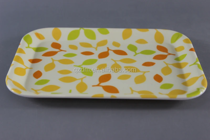 Non-slip surface Melamine tray Plastic Small tray