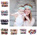 2pcs set Europe US Parent Child Headband Mother Baby Hair band Women Kids Bow Hairband 2016