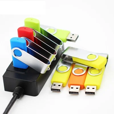 Colour Metal USB Wholesale Pendrive Creative U Disk Custom Logo USB Memoria 2GB 4GB 16GB 32GB 64GB 128GB - ANKUX.COM