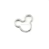 Fashion High Quality Metal Stainless Steel Mickey Mouse Key Ring Flat