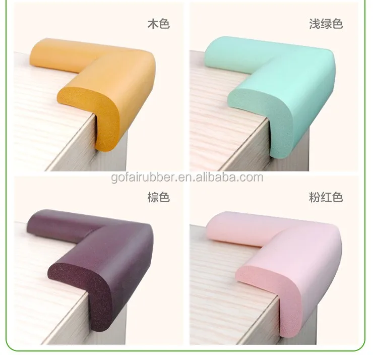 Brown 8" Rubber Equipment/cart Corner Bumper Square Bumper Rubber