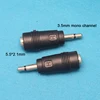 5V/12V 5.5*2.1mm Female to 3.5mm Male mono Channel DC Power Jack Plug Adapter Connector for PC Laptop Camera Adapter etc.