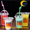 clear disposable plastic packaging cup for cold drink