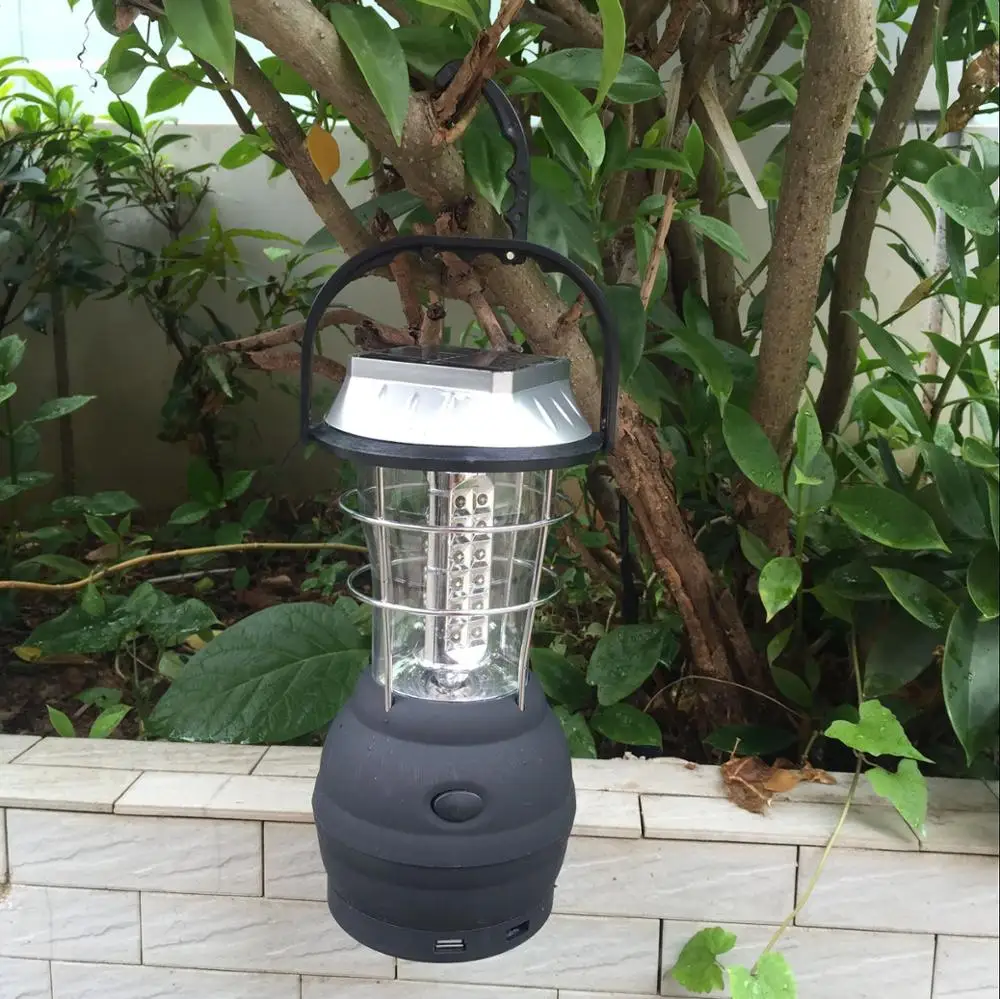 36leds Rechargeable Solar Panels Hand Crank Hurricane Lamps And Lanterns