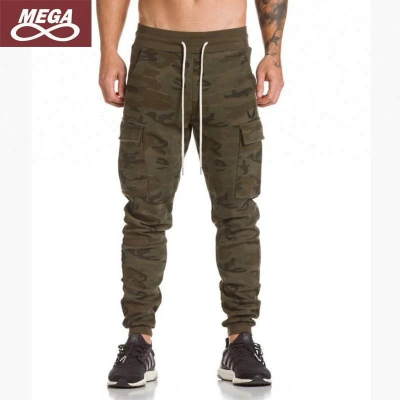 camo gym joggers