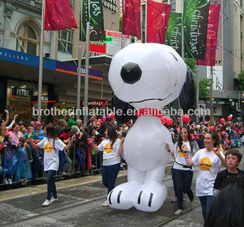 Outdoor Large Inflatable Snoopy Dog For Christmas Decorations