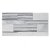 Split face grey marble stacked stone veneers