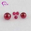 Provence gems 5# ruby red color round ball beads stones synthetic corundum ruby ball