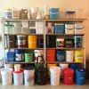 50L Blue Blow Plastic deep drums for emulsion
