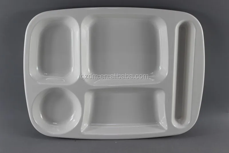 Melamine fast food tray Five Divide Snacks Tary