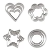 FDA Approved 3PCS Stainless Steel Cake Cutter Set For Cookie