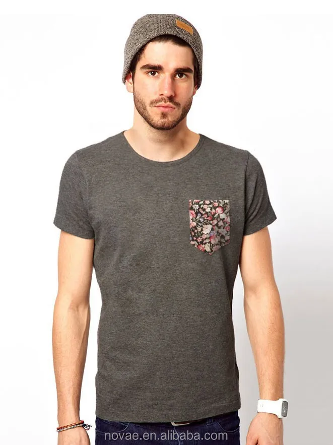 Men New Design Your Own T Shirt 100 Cotton Blank Pocket T Shirt ...
