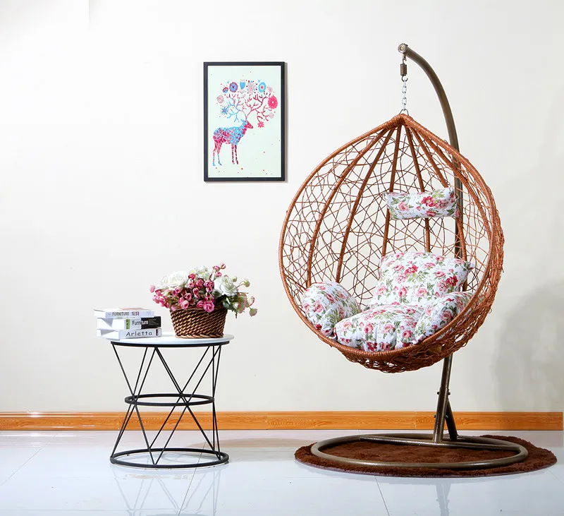 Hanging Basket Chair Swing Rocking Adult Lounger Chair Hammock Cradle