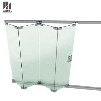 Zdm100 Series Interior Frameless Sliding Folding Glass Patio Door