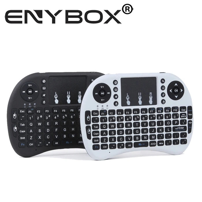 Mini i8 2.4G Air Mouse Wireless Keyboard with Touchpad Black