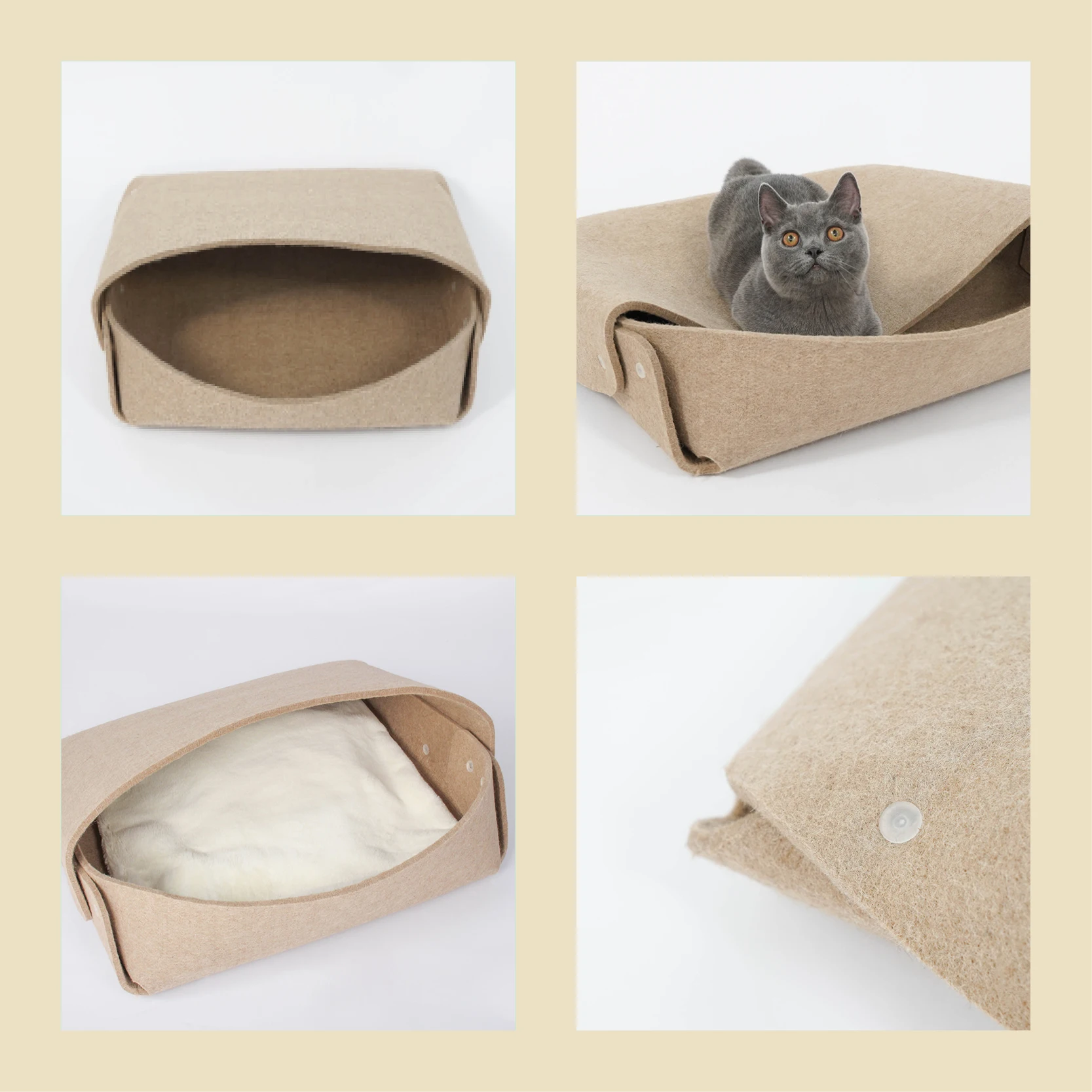 Foldable Cat Cave Custom Design,Felt Cat Bed Buy Felt Ped Bed,Cat