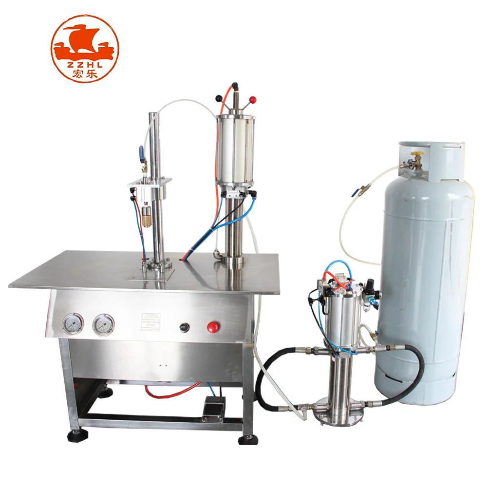 Full Automatic Spray Aerosol Filling Machine Perfume Body Spray Can