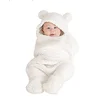 100% Cotton For Newborn Boy Girl Cute Plush Receiving Baby Blanket Sleeping Swaddle Wrap toy/practical plush wrap baby blanket