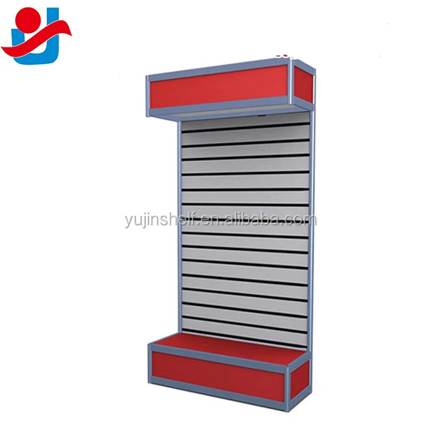 Store Cell Phone Accessory Display Stand /mdf Slatwall Backing Display