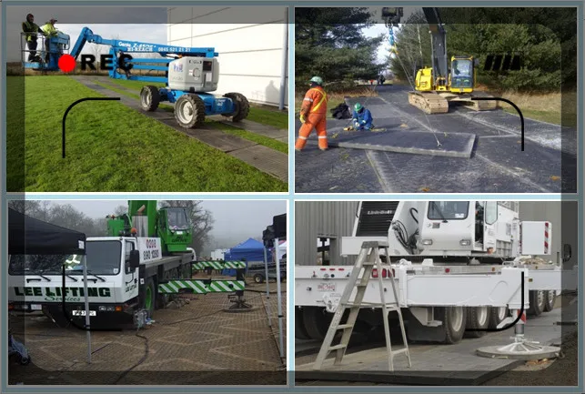 Heavy duty HDPE crane ground mats plastic temporary road mats factory