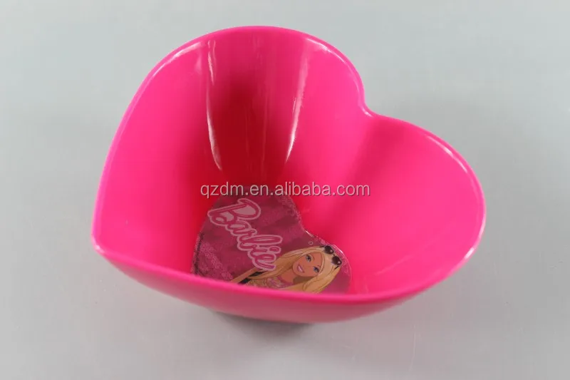 100% Melamine loving heart Plate and bowl set for kid's