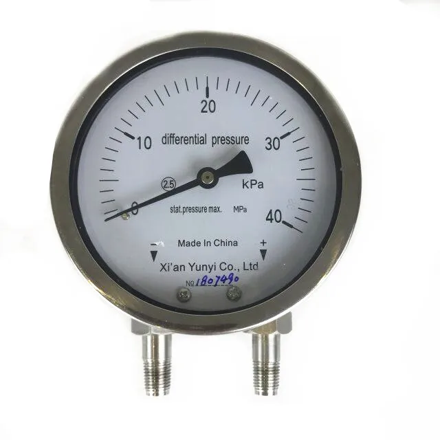 differential pressure gauge water