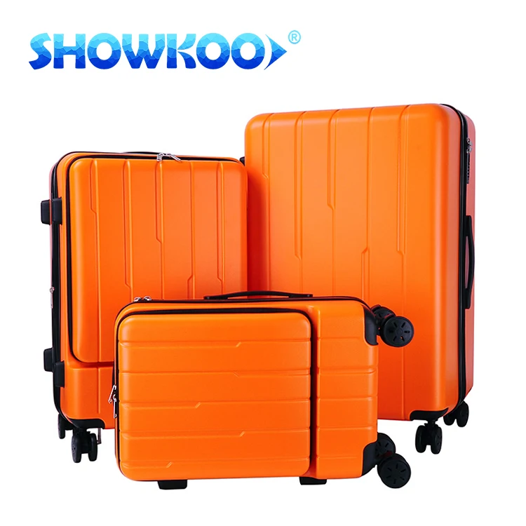 Unique Abs Suitcase Front Pocket Travelling Luggage Bags With Laptop ...