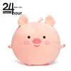 2019 popular selling plush cotton fluffy nap sleeping thick orange cat and pink pig scaleable coach blanket