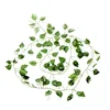 200cm Artificial Green Ivy Leaves Plastic Vines Grape Garland Plants Foliage Flowers Wall Hanging Decoration