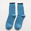 high quality men knee-high knitting socks with plane picture