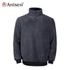 high quality ecofriendly comfortable double layer bonded fleece pullover jacket men