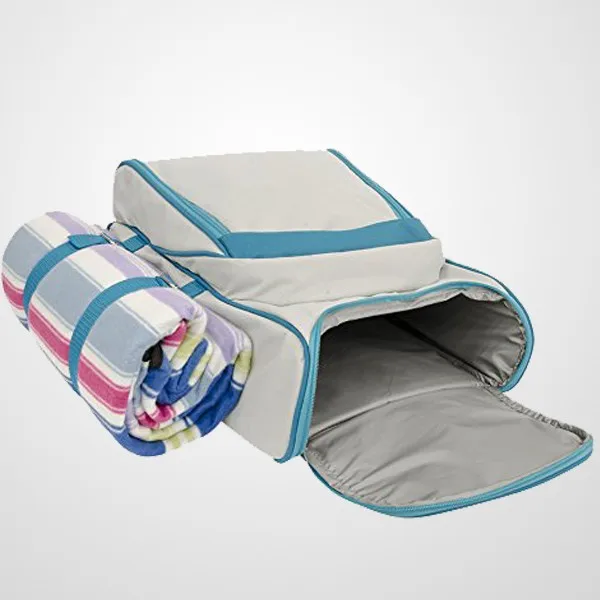 picnic backpack for 2 with blanket