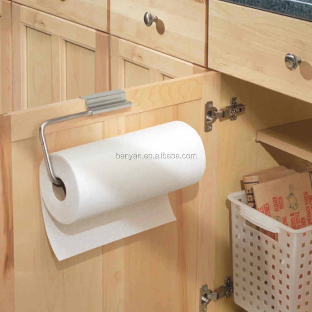 Over The Drawer Cabinet Door Kitchen Hanger Paper Towel Holder Product Over The Drawer Cabinet Door Kitchen Hanger Paper Towel Holder Product