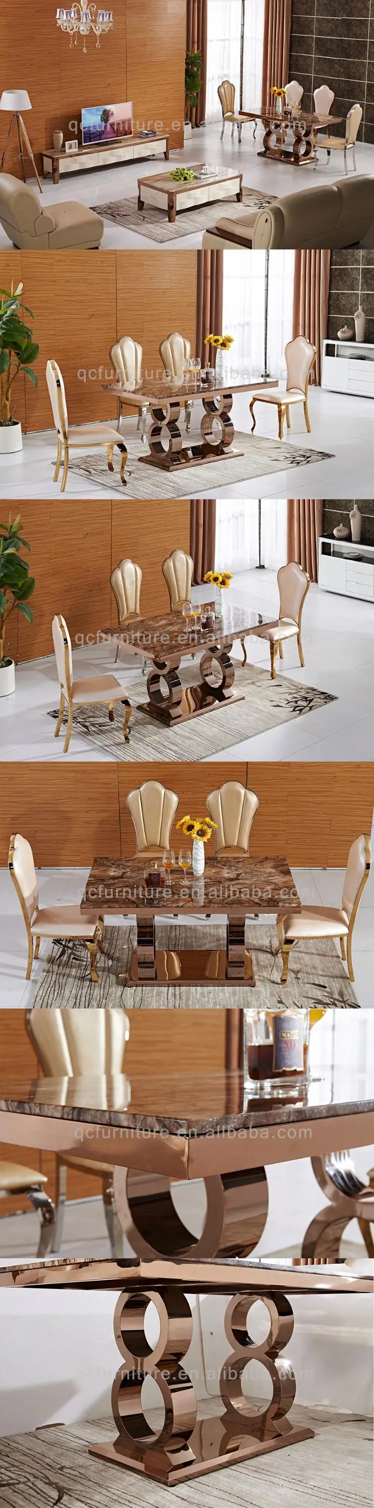 2017 New Design Modern Luxury Malaysia Marble Dining Table Set Buy