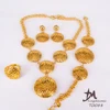Xingdaimei saudi gold jewelry 24K Gold women jewelry set wholesale T0088