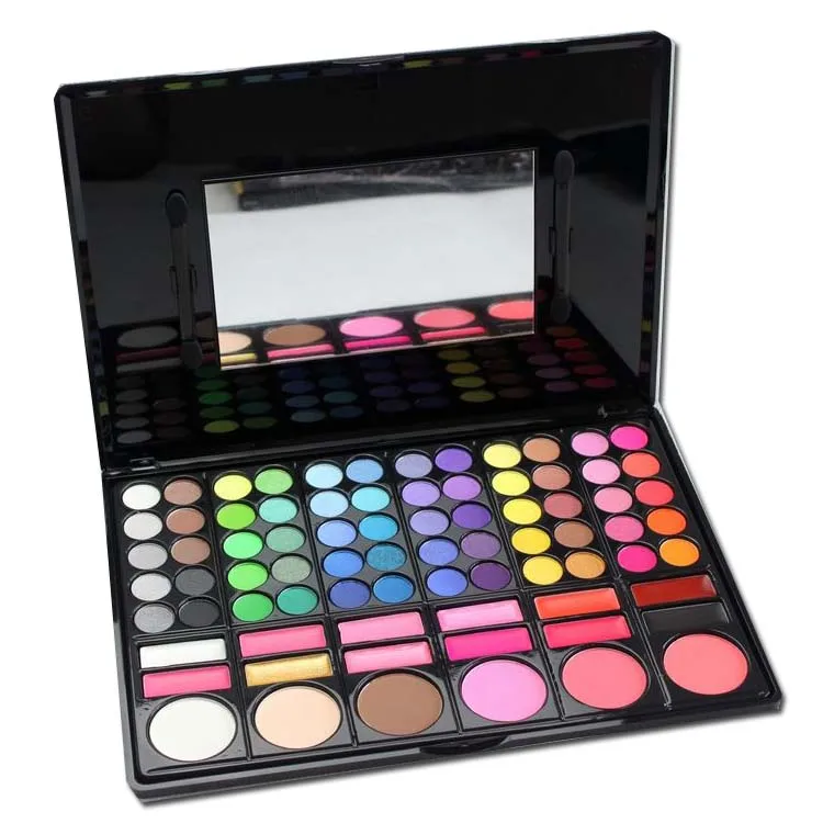 78 Color Eyeshadow Palette With Blusher Contour Powder Lipgloss Fashion Eye Shadow Palette Makeup Set Make UP Kit
