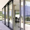 glass window led display with Thermal break insulate tempered glass sliding windows