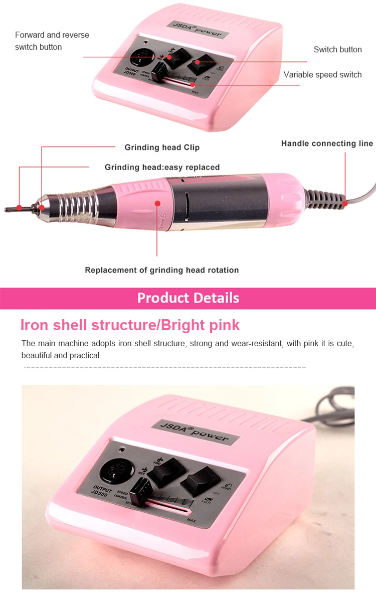 2021 30000rpm Customized Brushless Hand Nail Drill Manicure Machine