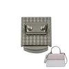 Fashion simple small metal hide push lock for purse