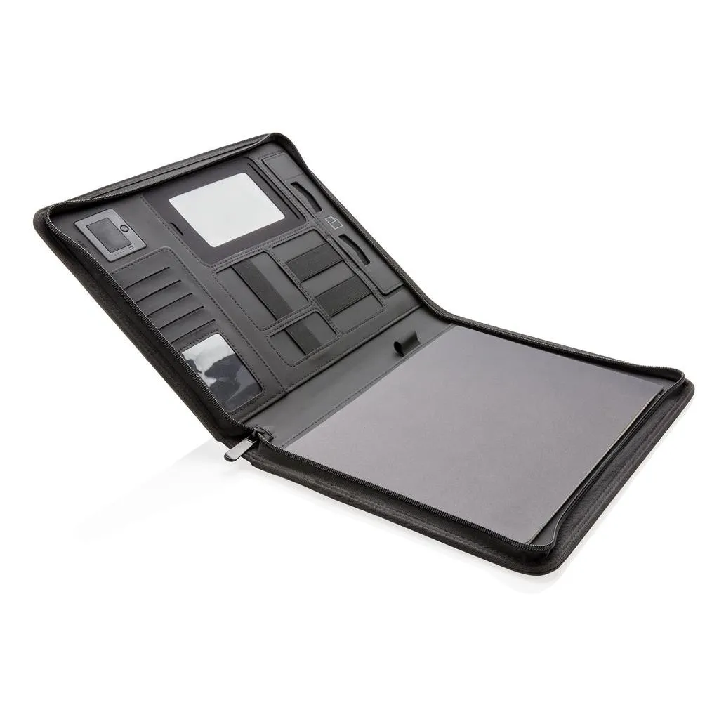 带8000mah无线充电和旅行组合的精装笔记本日记和旅行组合w/内置移动