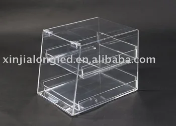 Clear Acrylic Countertop Bakery Display Case Cases 2 Tier Perspex Bread Stand Clear Acrylic Countertop Bakery Display Case Cases 2 Tier Perspex Bread Stand