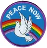 Peace Now - Peace Signs - Iron-on Embroidered Patch