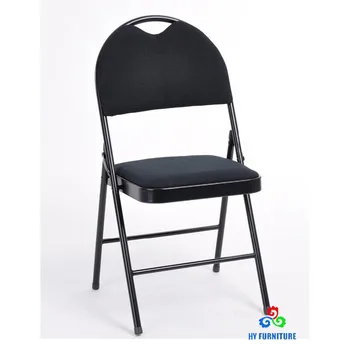 Heavy Duty Metall Polster Padded Falten Stühle Hersteller Kleinen Klappstuhl Falten Weg Ess Set Klappbar Stühle