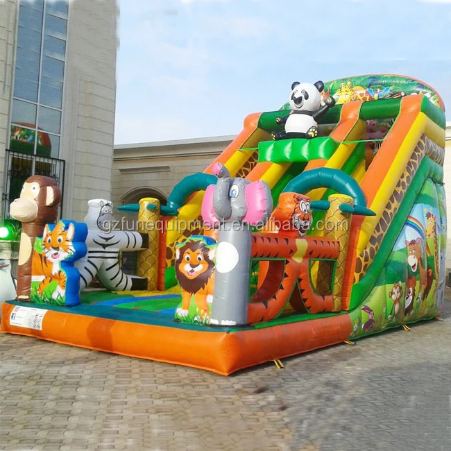 inflatable pool bounce house