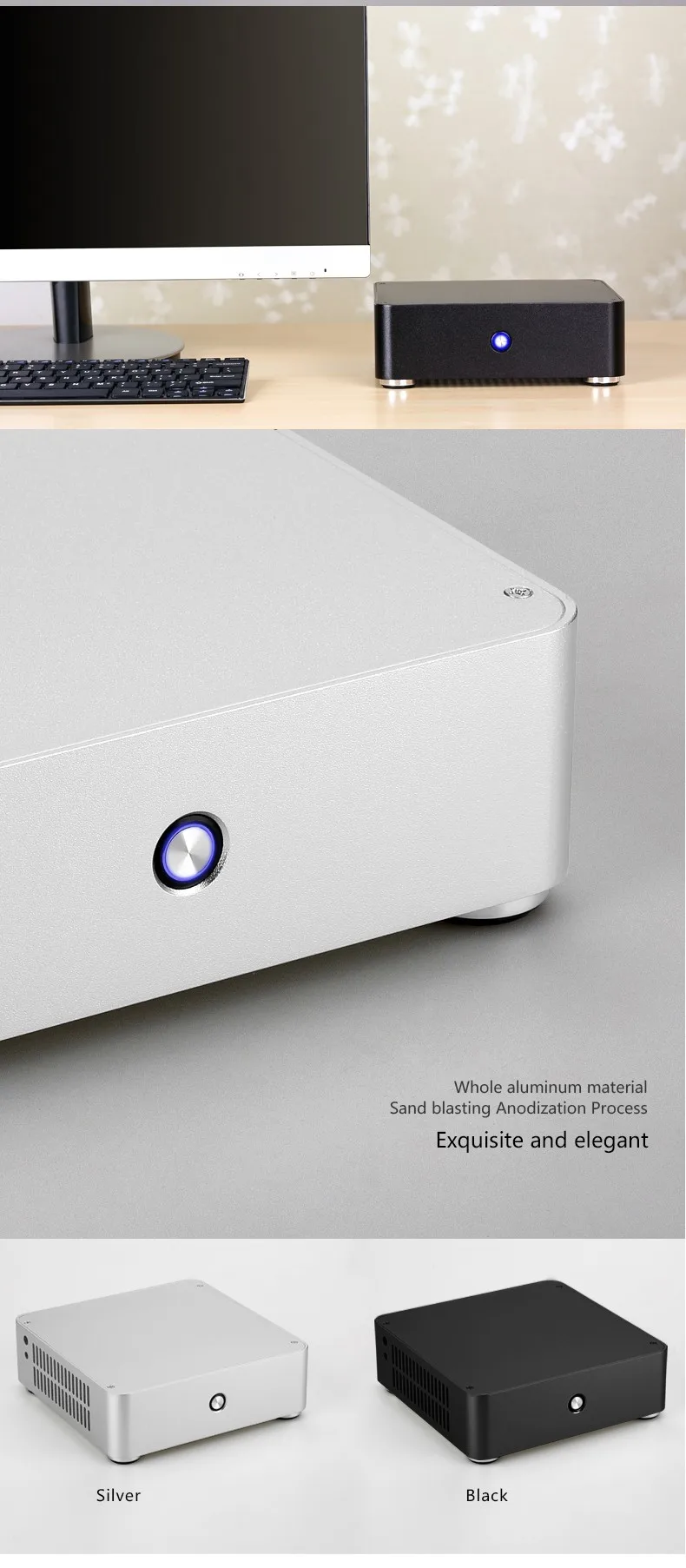 miniitx htpc desktop computer chassis