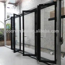 Fashion Cheap Accordion Door Bifolding window and door with hollow glass AS2047 CE fly ISO9001